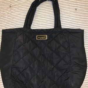 Marc Jacobs Black Quilted Nylon Tote